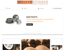 Tablet Screenshot of espressoresource.com